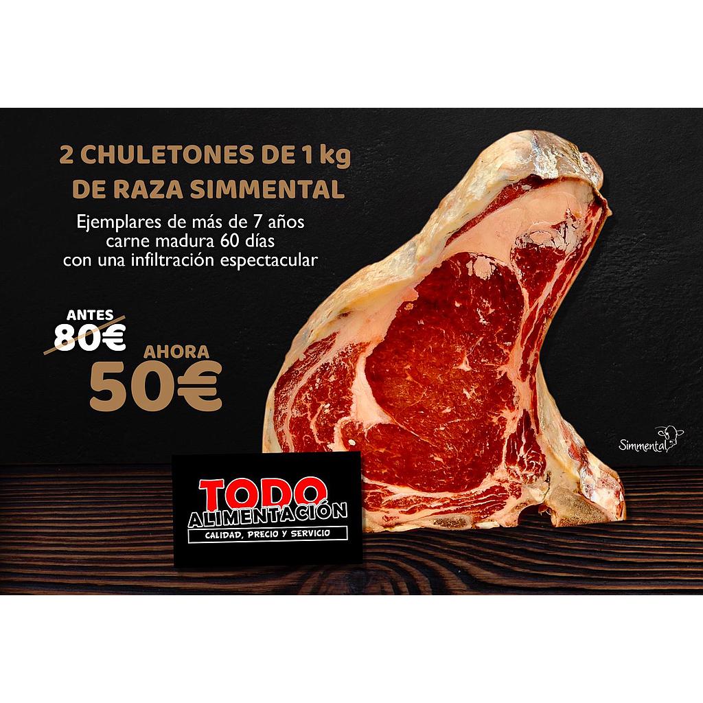 2 CHULETONES MADURADOS 60 DIAS 